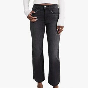 JOES boot The callie Black Washed Jeans raw  hem Size 28 EUC